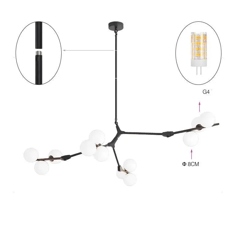 Karmen – Creative Branch-Style LED Pendant Light for Dining Tables and Bars Kozyled.com