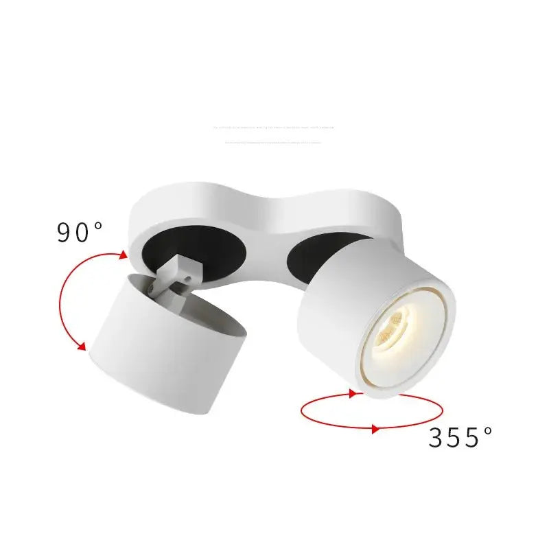 Dimmable Foldable Rotateable LED Spotlight - Milo Lampasa.com