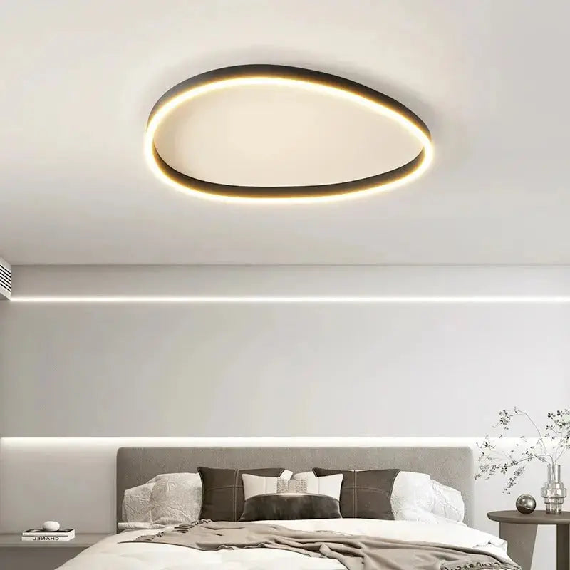 Astrid – Modern Brushed Dimmable LED Ceiling Light with Elegant Ring Design Kozyled.com